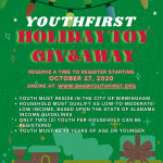 Holiday Toy Giveaway English Flyer