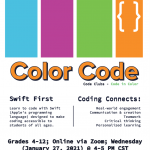 Color Code January 27 Flyer